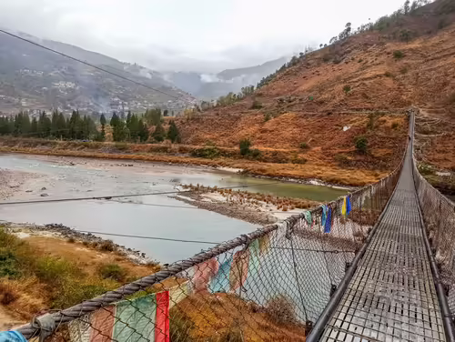 Visutý most Punakha, Bhután