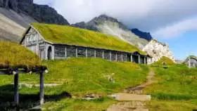 Viking Village Prop For Movie