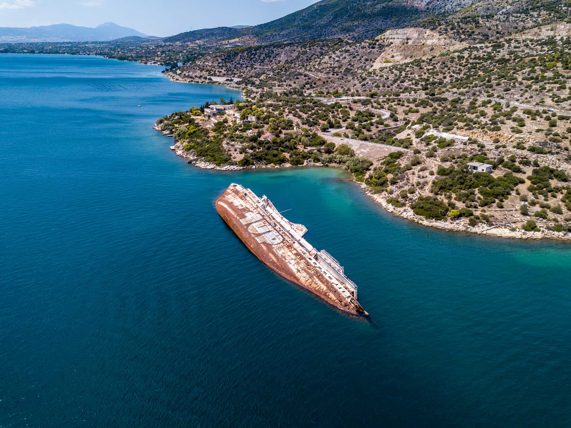Potopená loď, Grécko