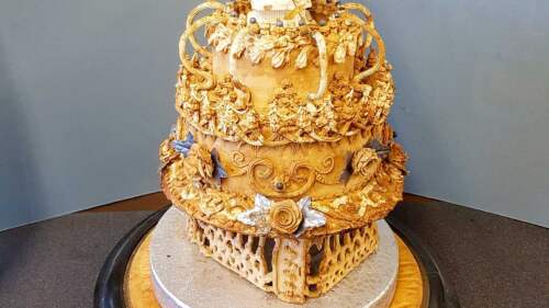 viktoriánska svadobná torta