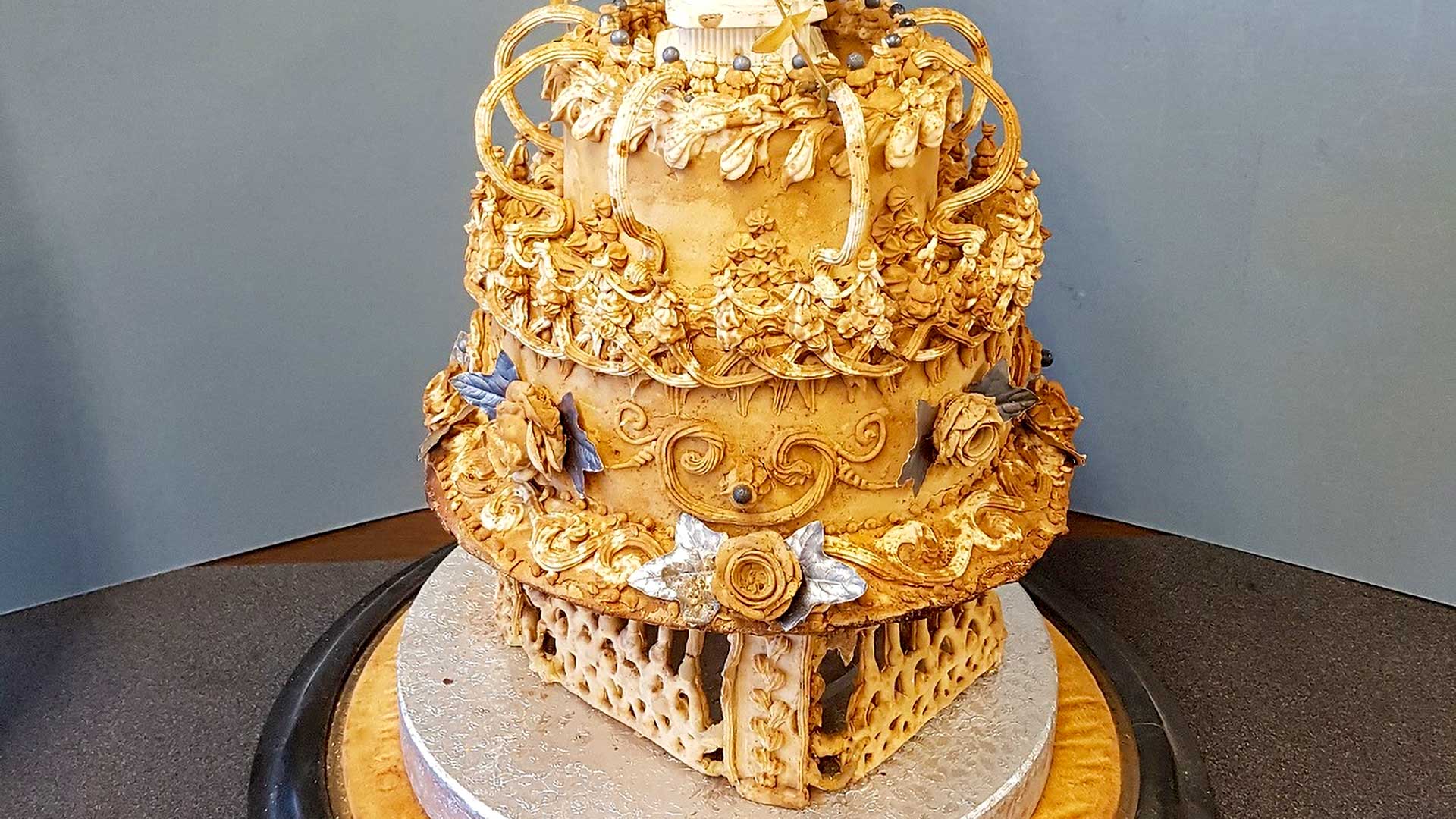 Zachovaná viktoriánska svadobná torta