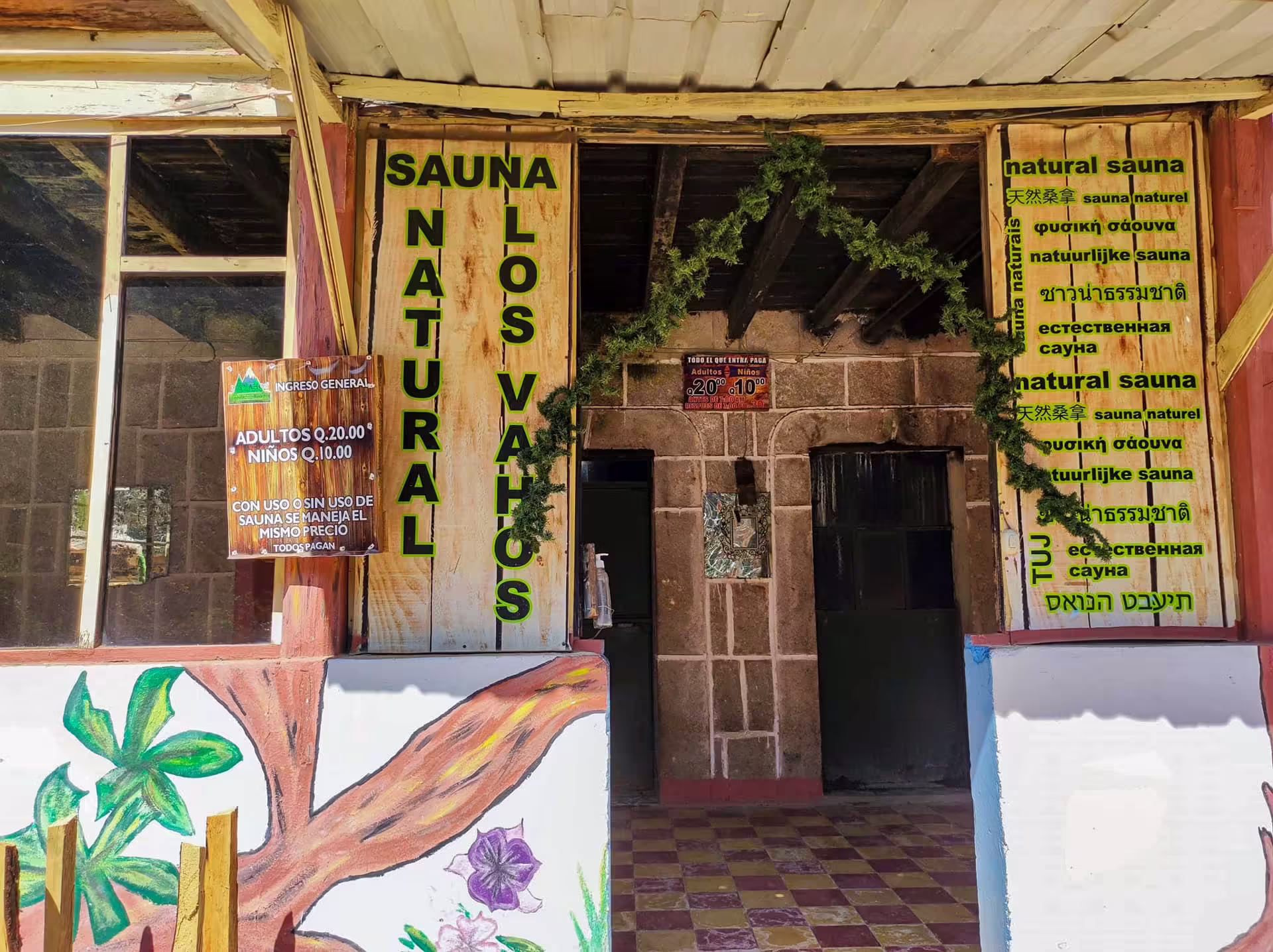 Sopečná sauna, Guatemala