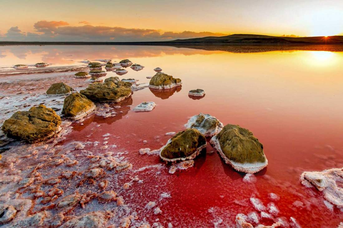 Ružové jazero, Krym