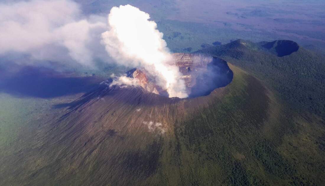 Sopka v Kongu