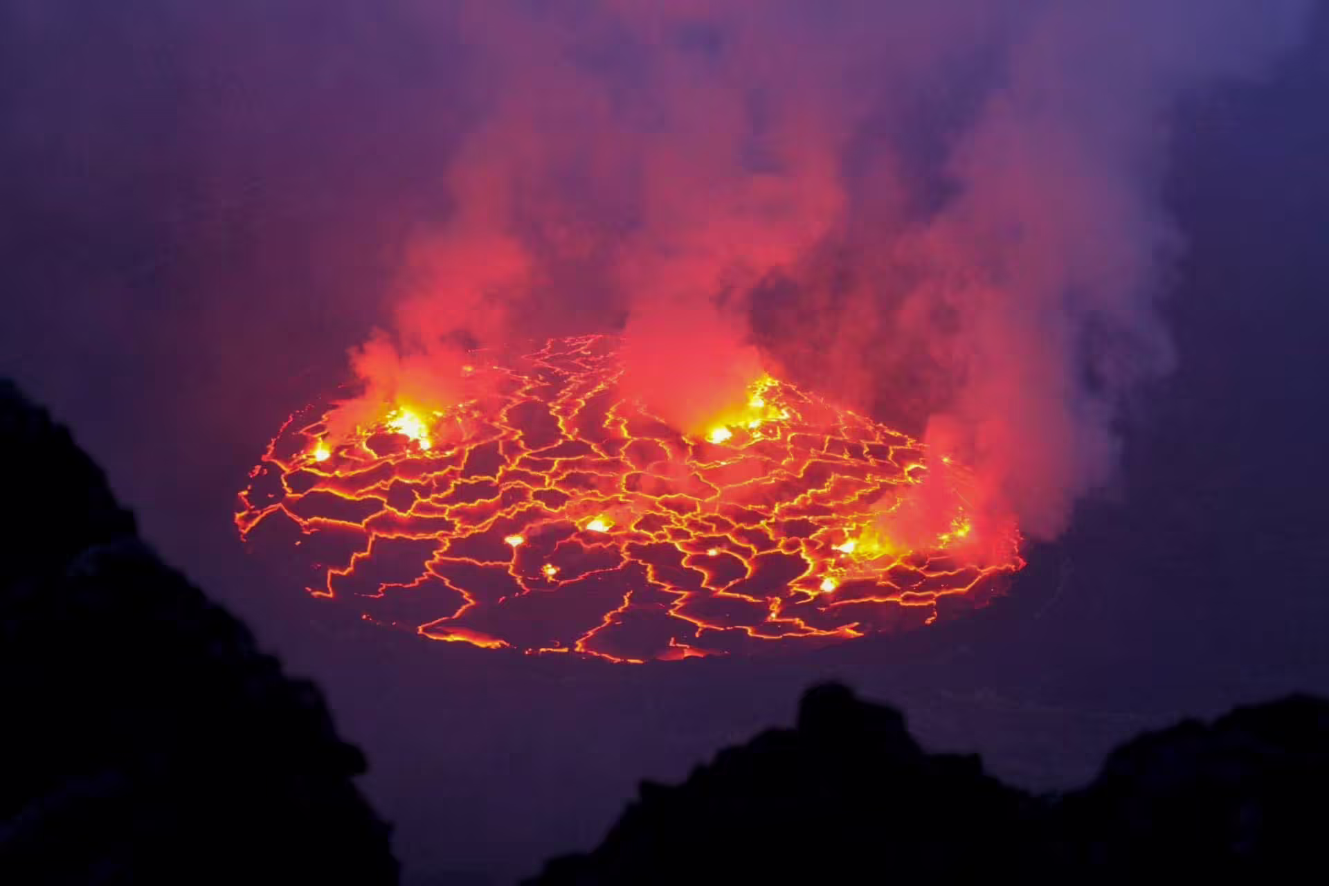 Sopka v Kongu