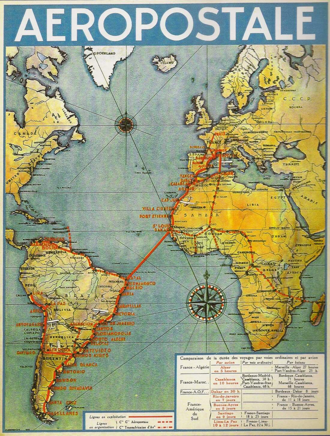mapa leteckej pošty