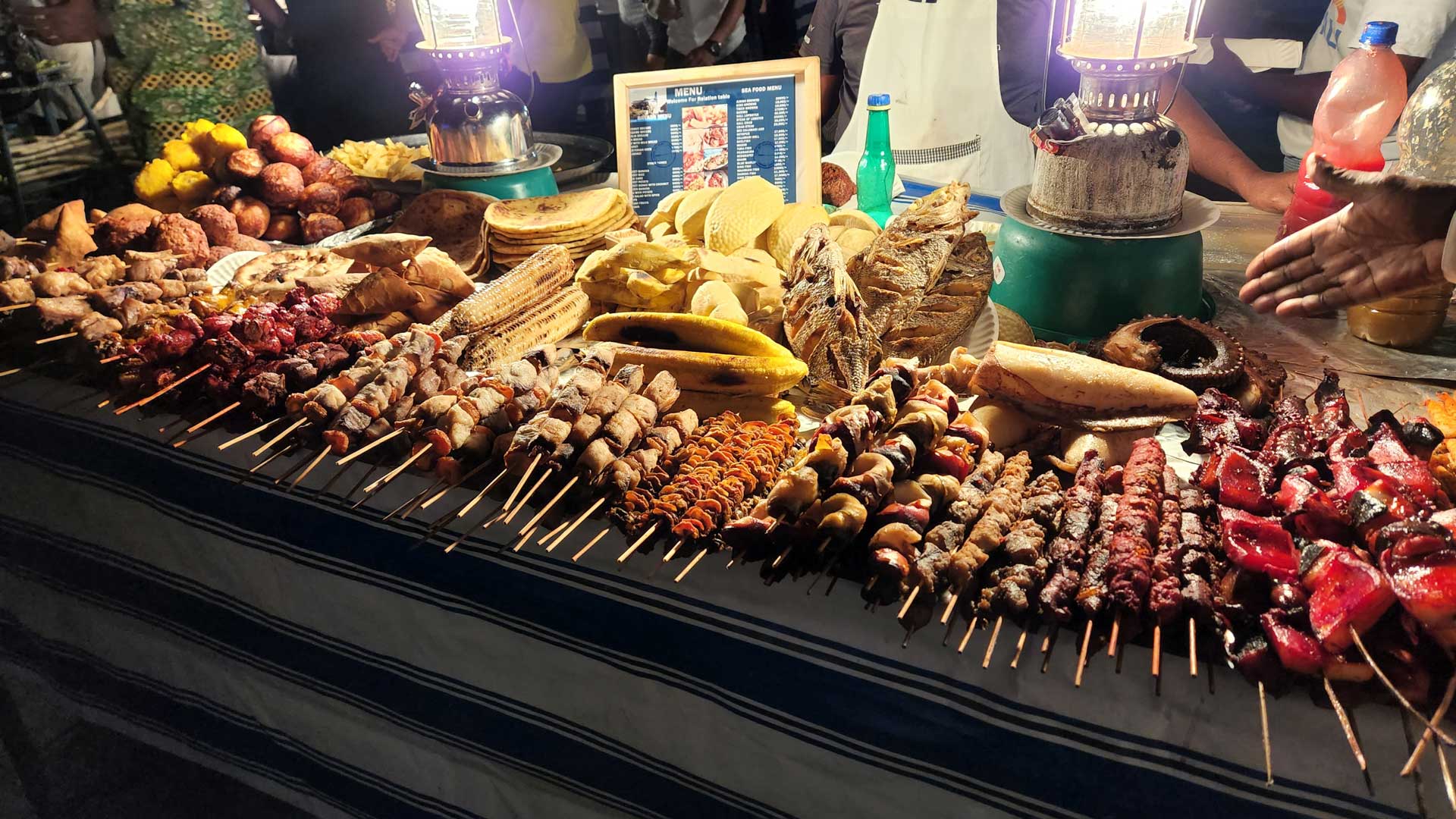Night Food Market, Zanzibar