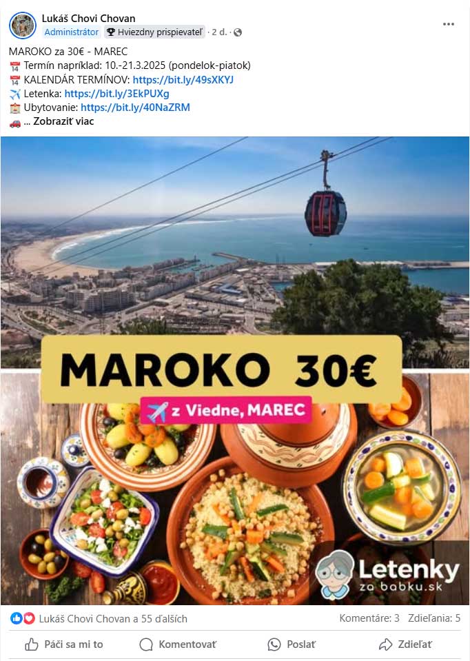 Agadir letenka
