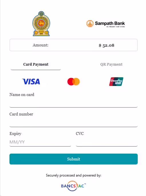 Online víza na Srí Lanku