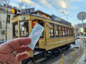 Historická električka v Buenos Aires