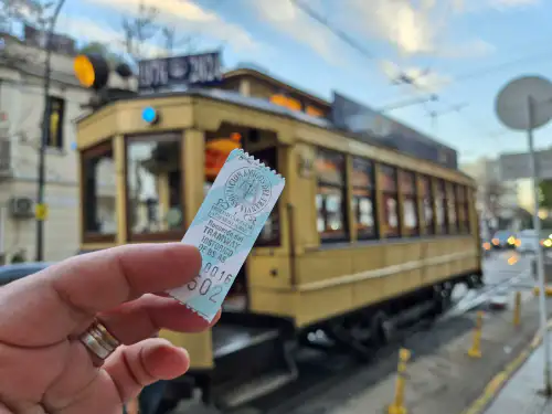 Historická električka v Buenos Aires