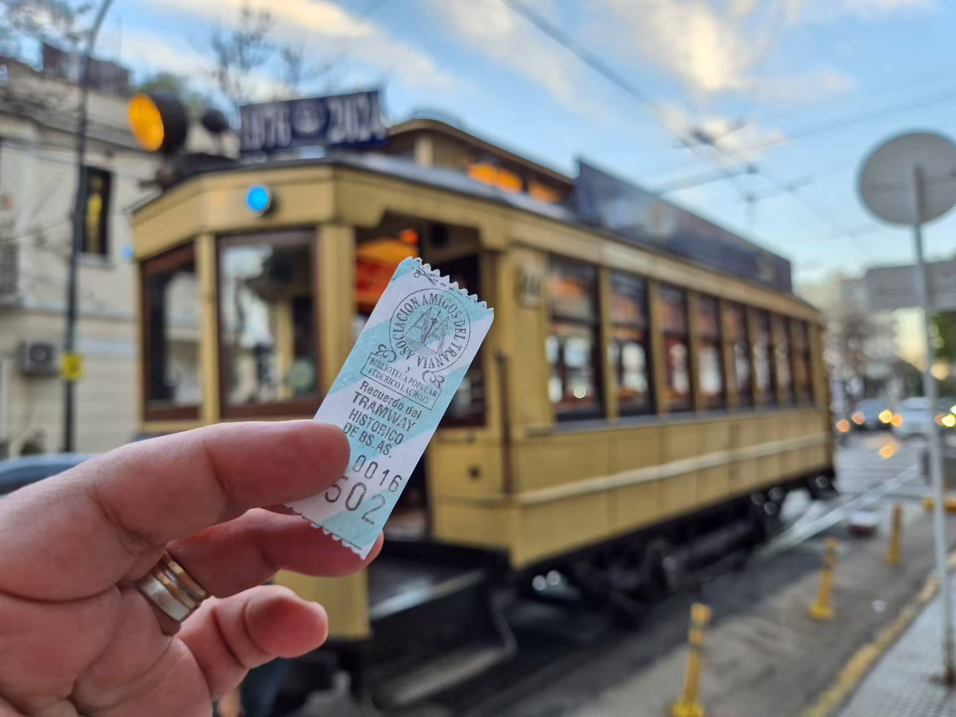 Historická električka v Buenos Aires