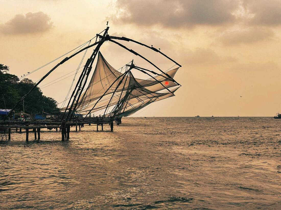 Rybárske siete v Kochi