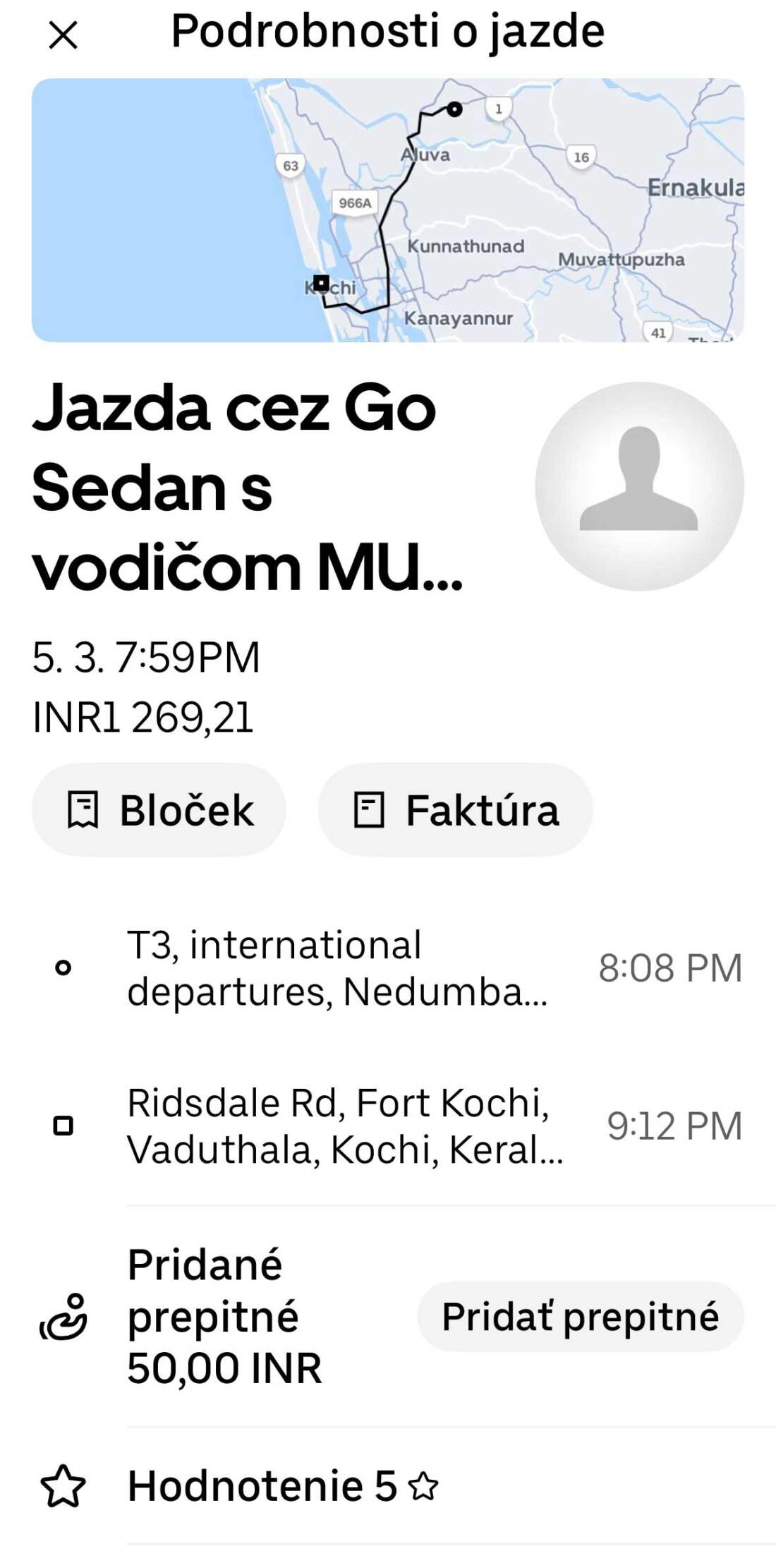 Doklad uber