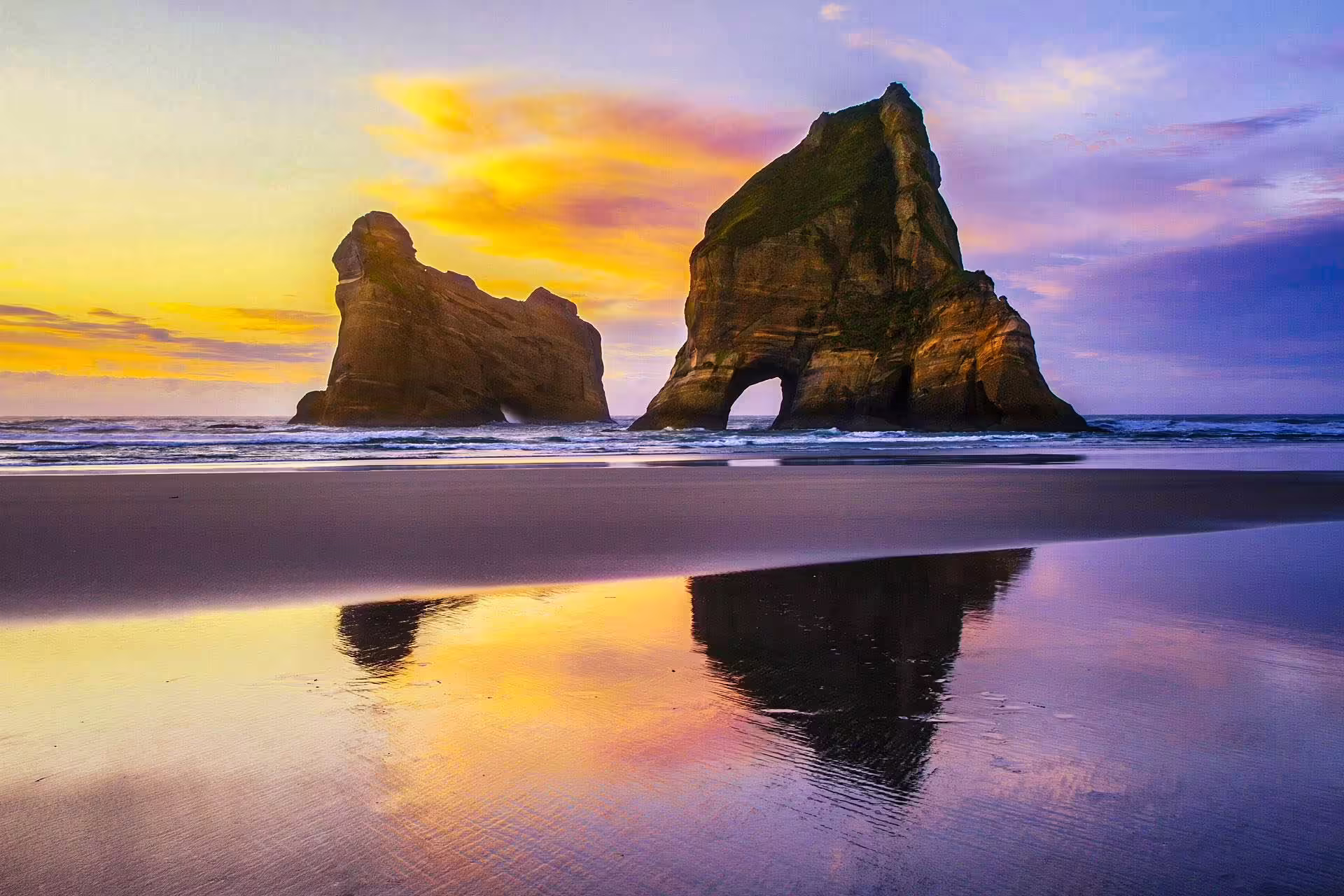 Wharariki Beach
