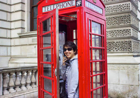 Telefonovanie v Londýne