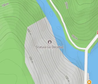 Mapa lokality Decebalova hlava