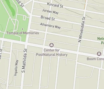 Mapa lokality Centrum postnaturálnej histórie