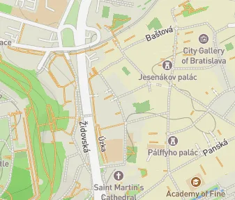 Mapa lokality Kamenné jašterice z Kapitulskej