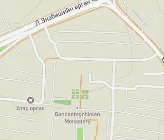 Mapa lokality Kláštor Gandantegchinlen