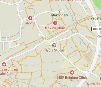 Mapa lokality Kibera