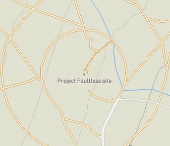 Mapa lokality Projekt Faultless