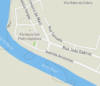 Mapa lokality Santo Daime a ceremoniál Ayahuasca