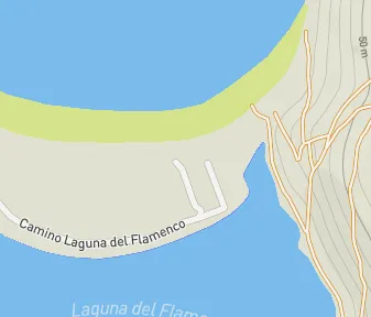 Mapa lokality Tanky na pláži Flamenco