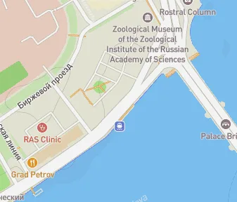 Mapa lokality Kunstkamera