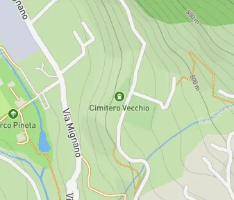 Mapa lokality Starý cintorín Bagolino