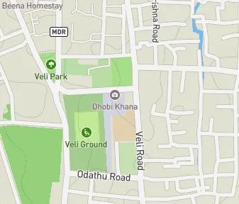 Mapa lokality Dhobi Khana vo Fort Kochi