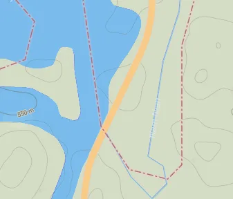 Mapa lokality Zaplavené lesy Nam Theun