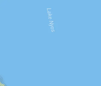 Mapa lokality Jazero Nyos