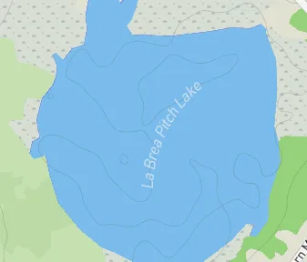 Mapa lokality Asfaltové jazero