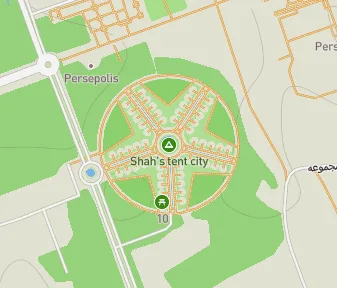 Mapa lokality Ruiny Persopolisu