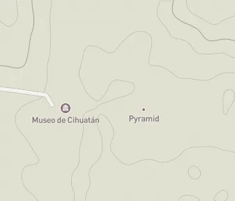 Mapa lokality Cihuatán