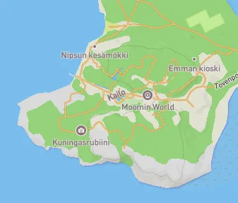 Mapa lokality Moominov dom