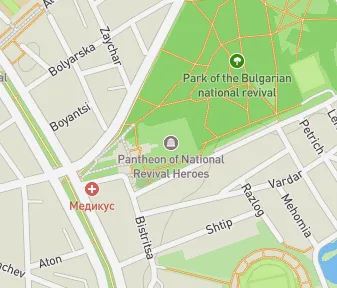 Mapa lokality Panteón hrdinov národného obrodenia