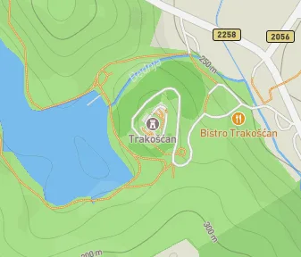 Mapa lokality Hrad Trakošćan