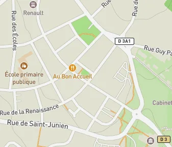 Mapa lokality Oradour-sur-Glane: Dedina opustená od druhej svetovej vojny