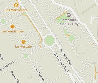 Mapa lokality Medzinárodný trh Rungis