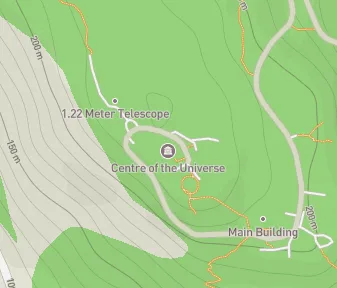 Mapa lokality Stred vesmíru