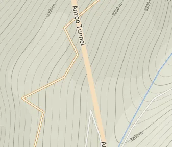 Mapa lokality Tunel Anzob