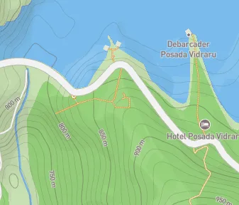 Mapa lokality Socha Prométhea na priehrade Vidraru