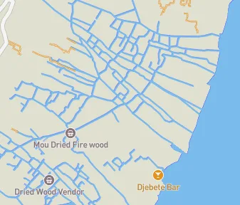 Mapa lokality Makoko