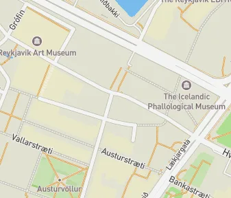 Mapa lokality Bæjarins Beztu Pylsur