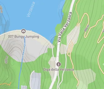 Mapa lokality Priehrada Verzasca