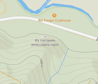 Mapa lokality Skalné umenie Ikh Tengeriin Am