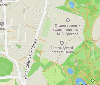 Mapa lokality Ústredné múzeum ozbrojených síl