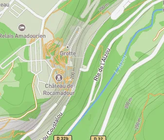 Mapa lokality Rocamadour